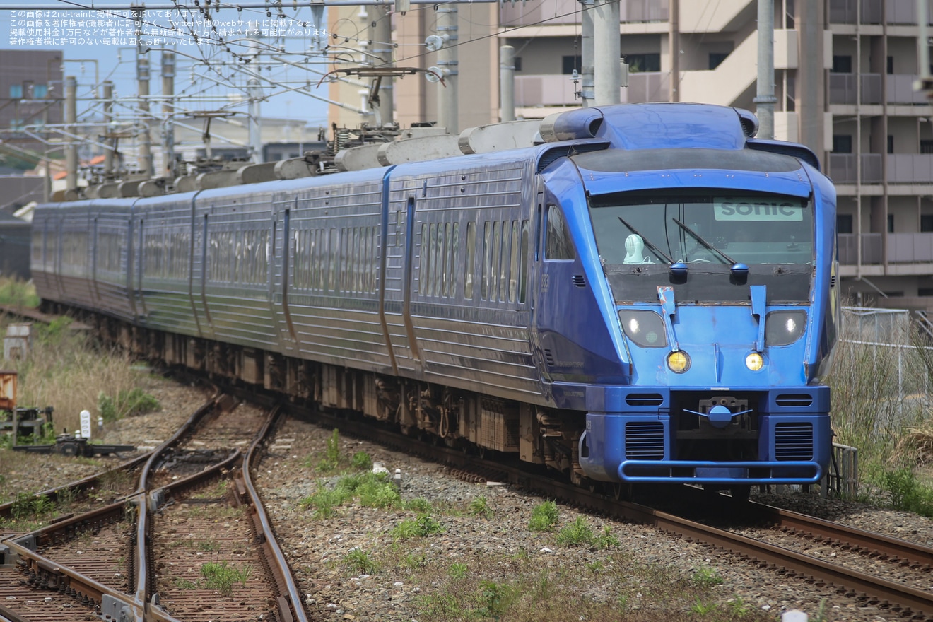 【JR九】883系Ao3編成が前面パネルを取り外した状態で定期運用に復帰の拡大写真