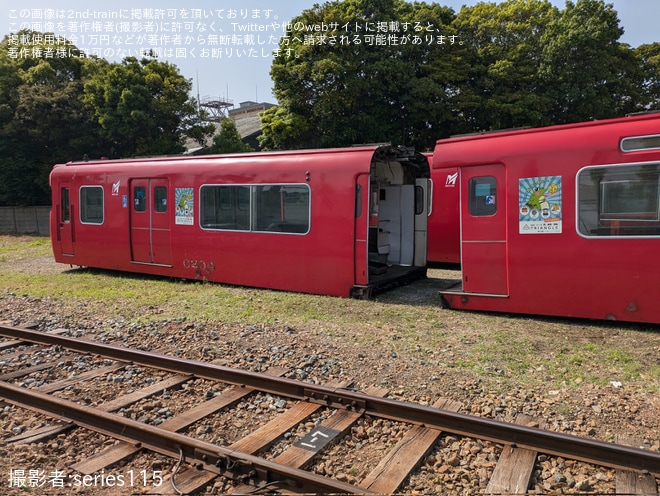 【名鉄】6000系6004Fが車体1両が2つに切断され8個にを不明で撮影した写真