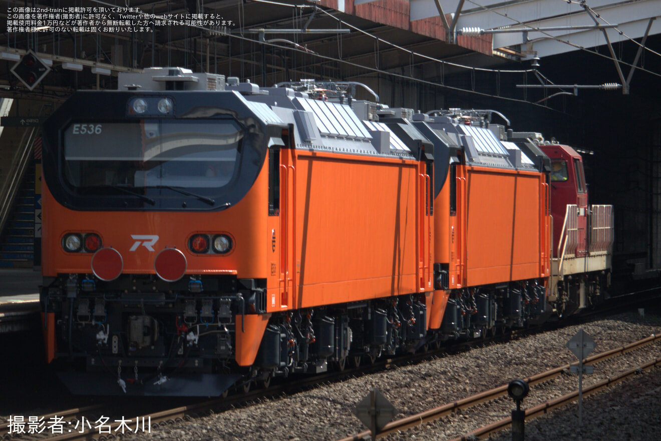 2nd-train 【台鐵】E500型E535+E536東芝府中事業所出場甲種輸送