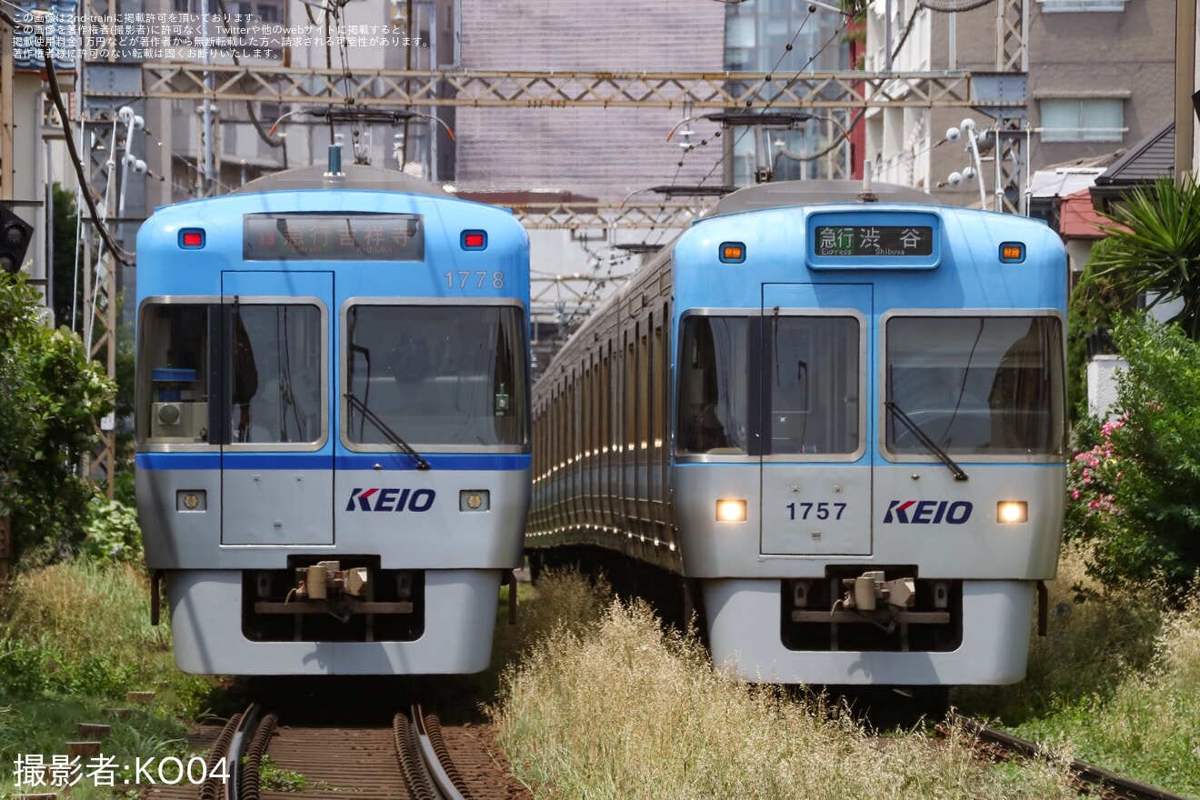 【京王】自動運転対応の1000系1778Fが改造後初めて終日運用に充当の拡大写真