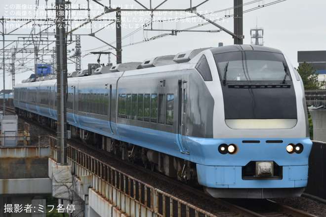 【JR東】E653系K71編成使用の舞浜臨(20250523)を舞浜駅で撮影した写真