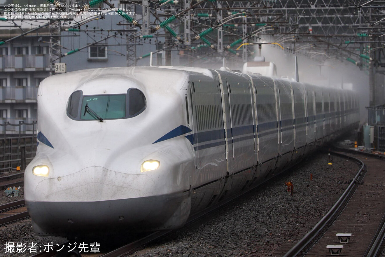 【JR海】N700S J0編成が博多で折り返す試運転を実施の拡大写真