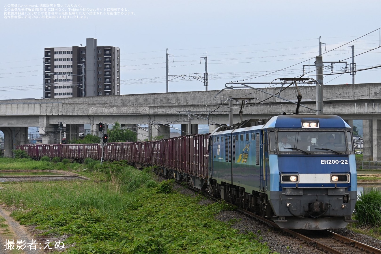 【JR貨】EH200-22のしなの鉄道・えちごトキめき鉄道　訓練運転の拡大写真