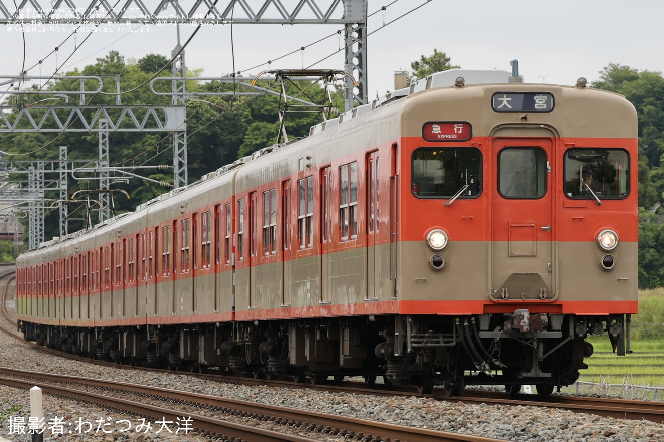 【東武】8000系8111Fが塗装補修を終え運用復帰(HMも無し)の拡大写真