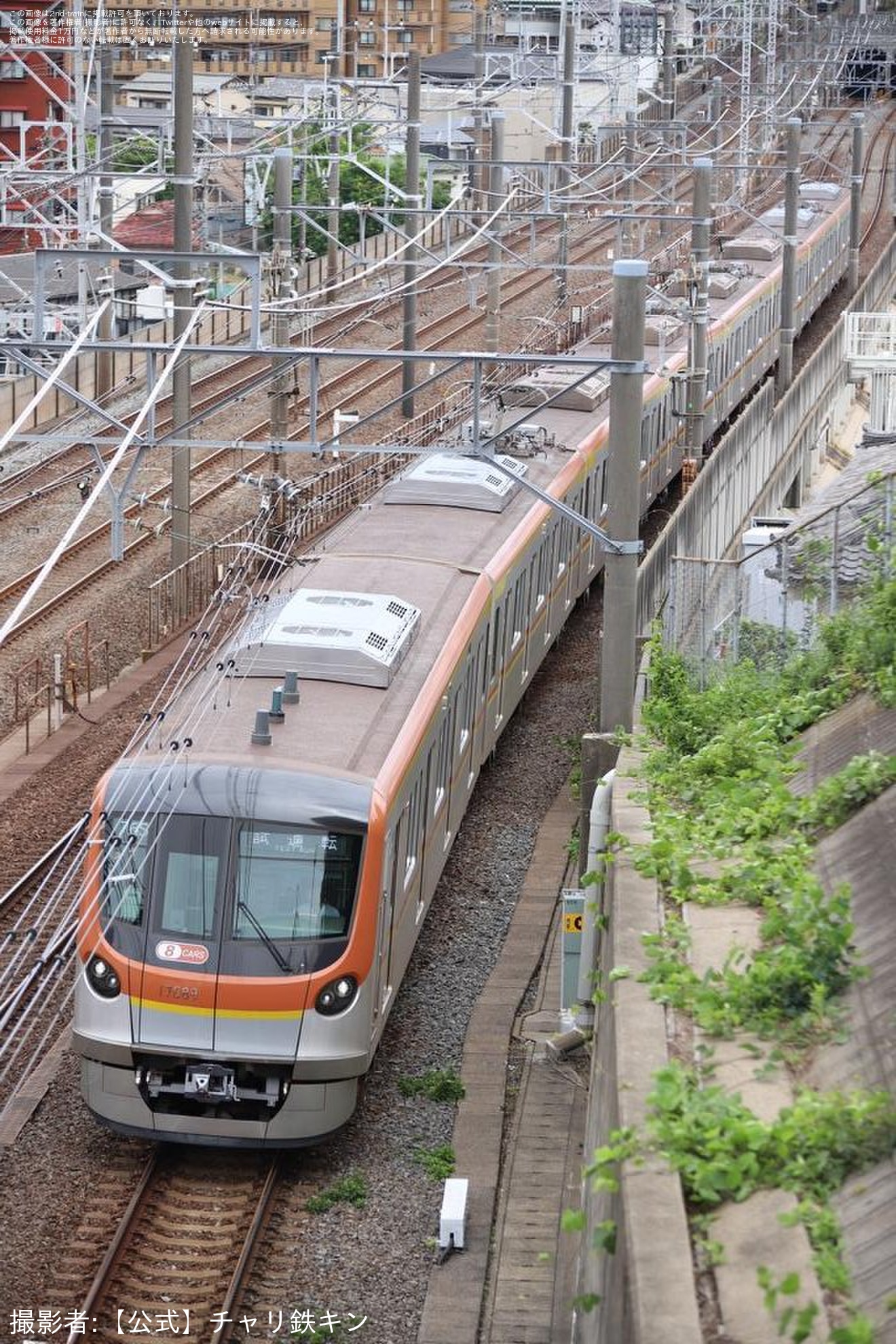 【メトロ】17000系17189F綾瀬工場出場試運転の拡大写真