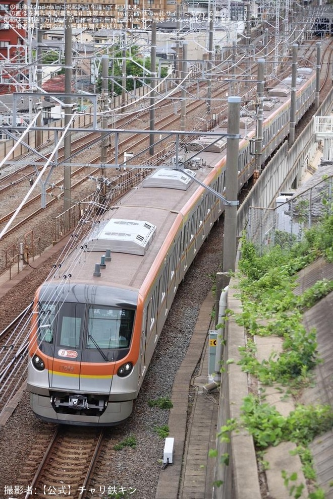 地下鉄成増〜和光市間で撮影された【メトロ】17000系17189F綾瀬工場出場試運転