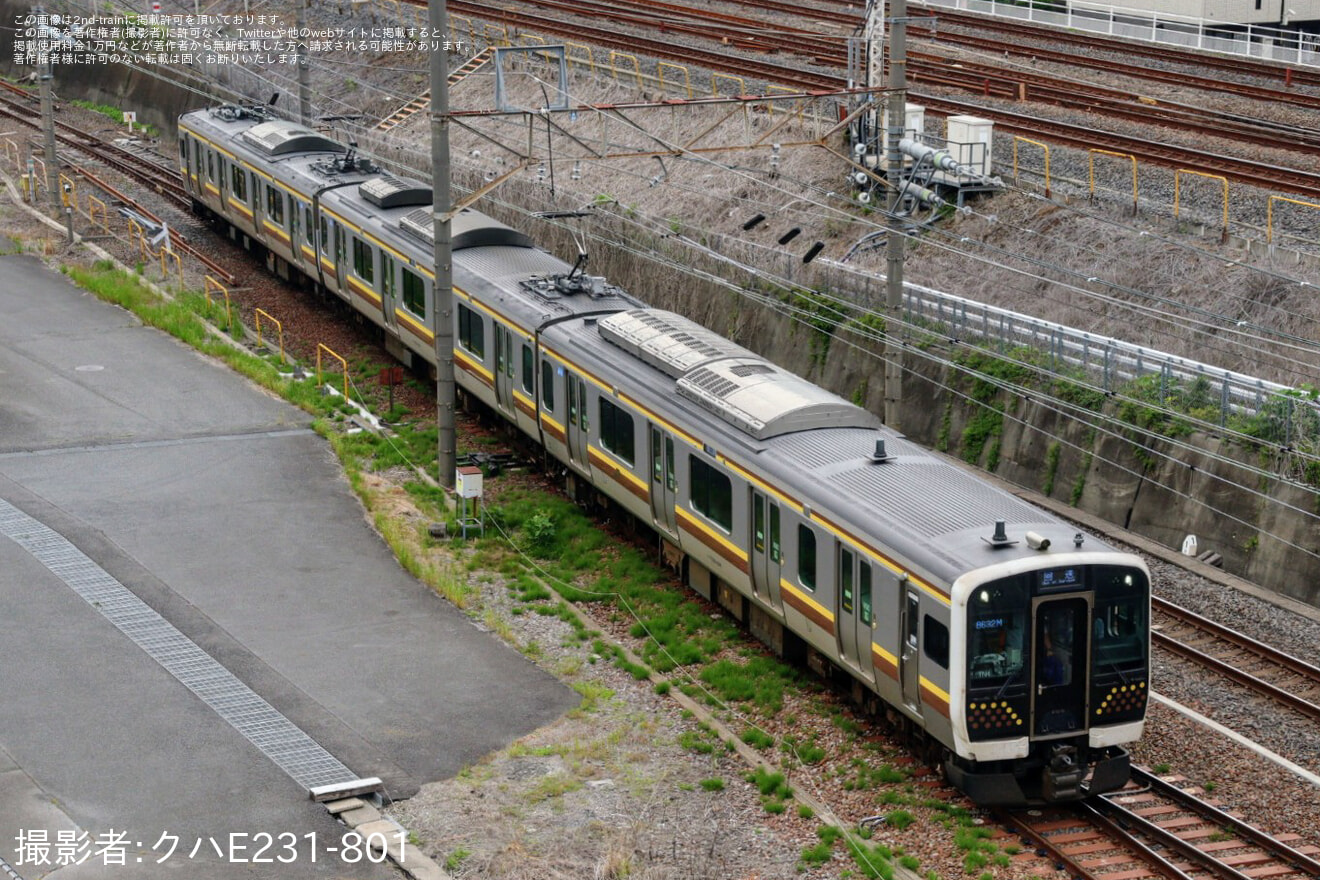 【JR東】E131系TN4編成が大宮総合車両センターへ入場の拡大写真