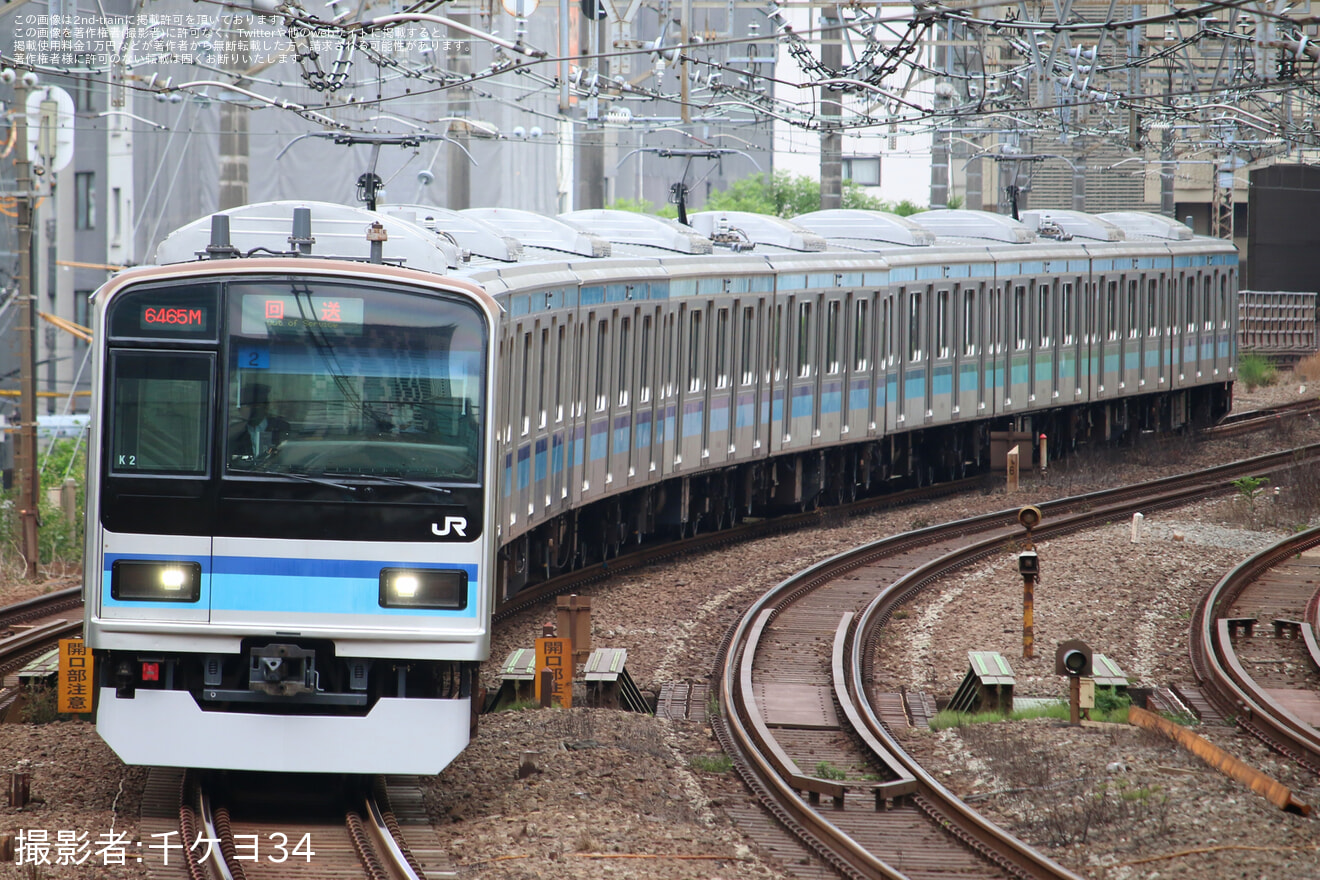 【JR東】E231系K2編成東京総合車両センター出場回送(202505)の拡大写真