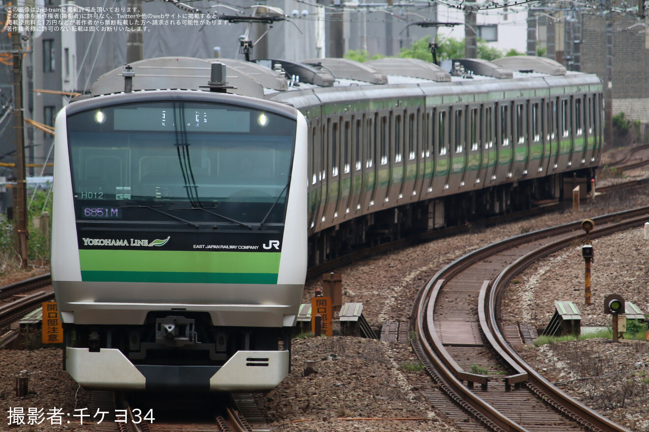 【JR東】E233系6000番台クラH012編成　東京総合車両センター入場回送の拡大写真