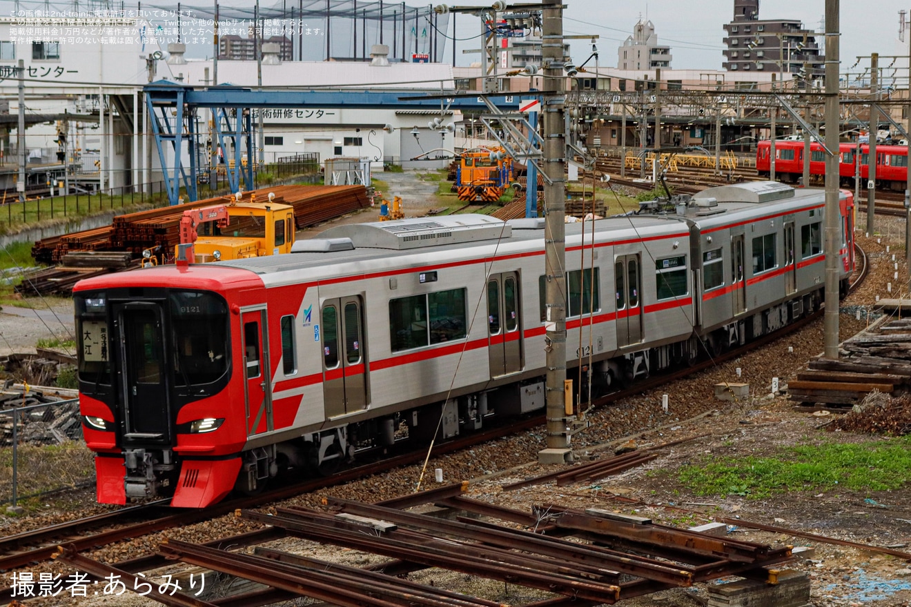 【名鉄】築港線のワンマン運用に9100系9121Fが充当の拡大写真