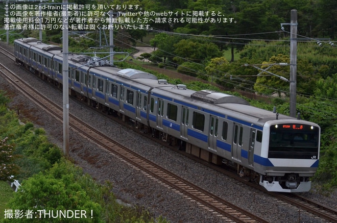 【JR東】E531系K464編成郡山総合車両センター出場回送を不明で撮影した写真