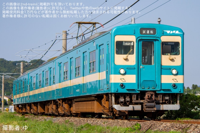 【JR九】103系E12編成が筑肥線内で試運転を実施