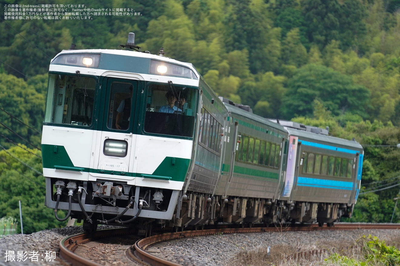 【JR四】キハ185系3両使用 乗務員訓練(202505)の拡大写真
