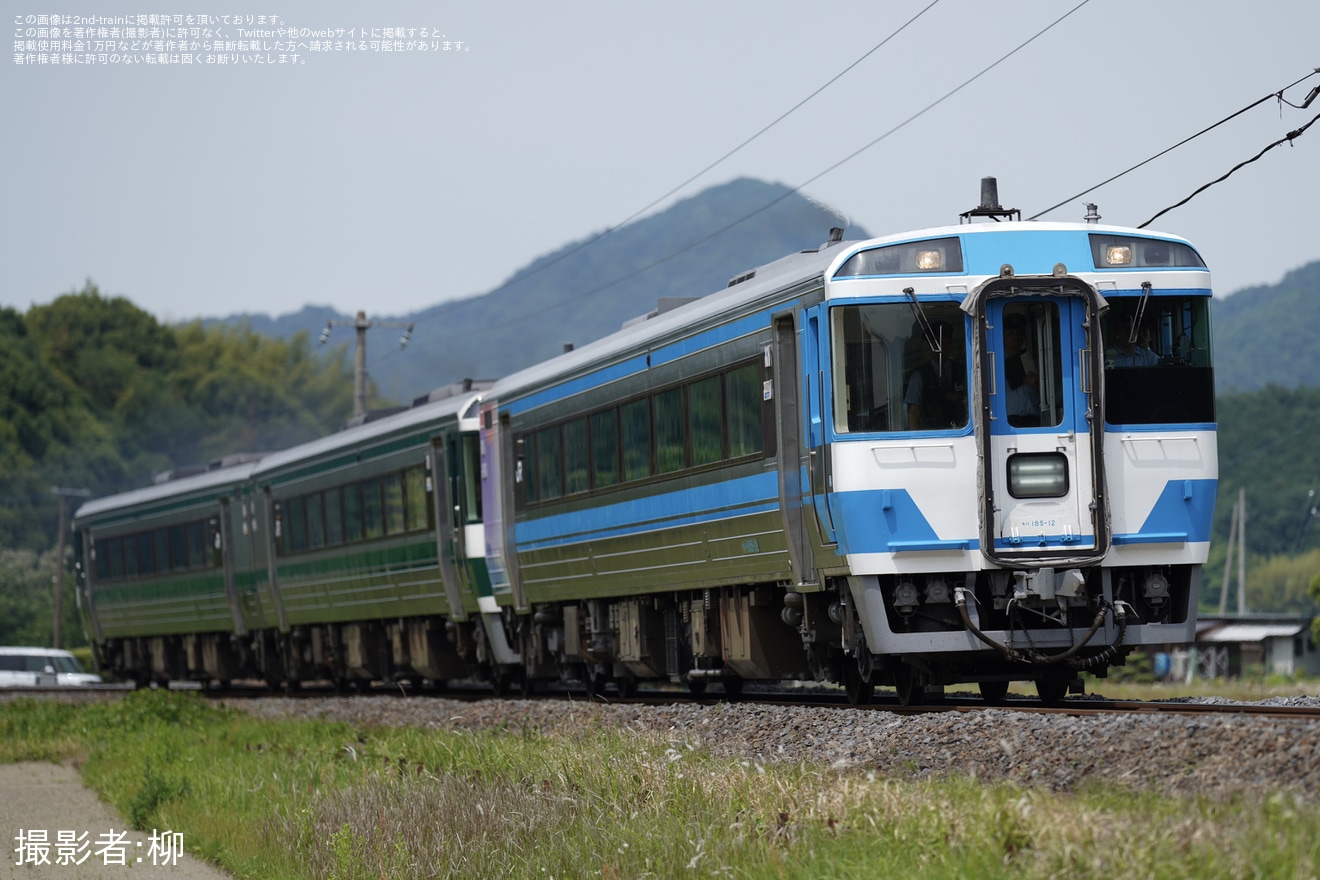 【JR四】キハ185系3両使用 乗務員訓練(202505)の拡大写真