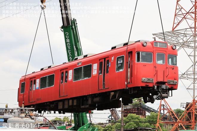 【名鉄】6000系6015F大江から廃車回送と搬出作業