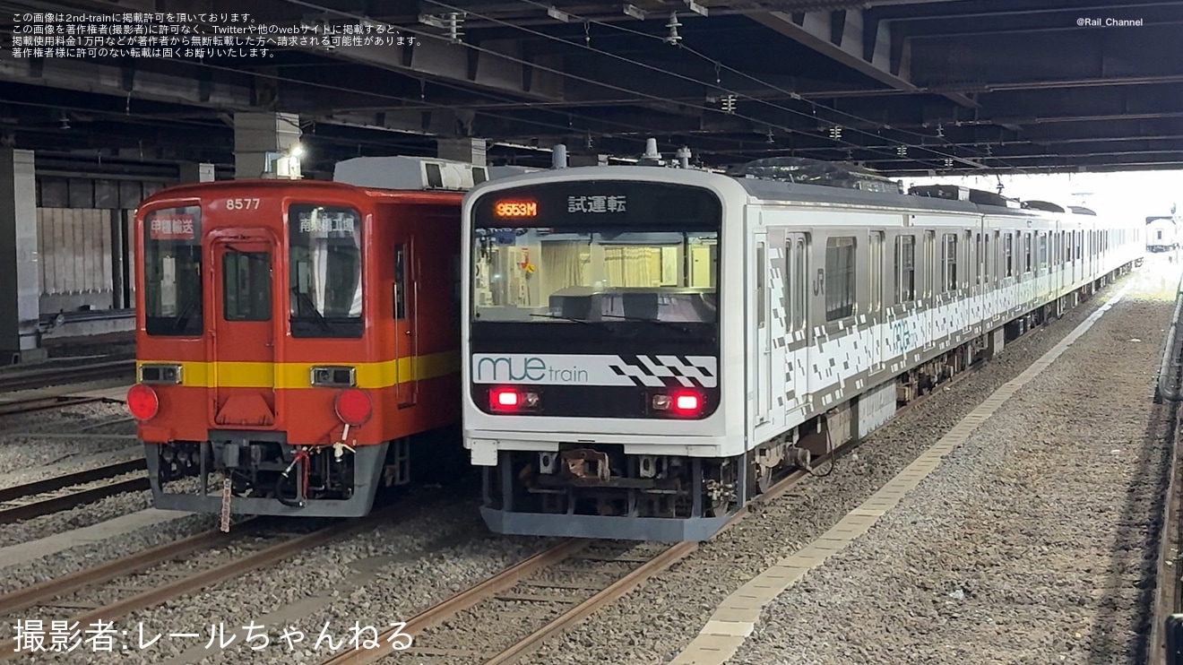 【東武】8000型8577Fが大宮車両所から出場の拡大写真