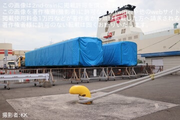 【東臨】70-000形Z8編成の1・10号車が新門司港へ、九州上陸
