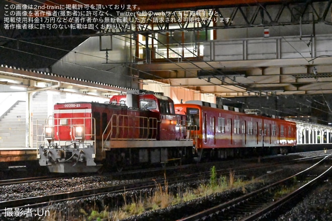 【東武】8000型8577Fが甲種輸送（4枚目）