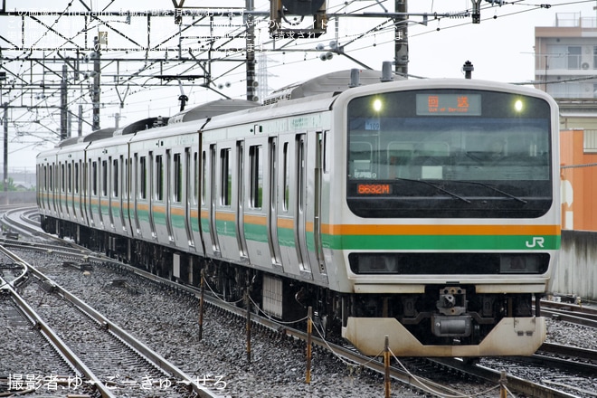 【JR東】E231系U-109編成大宮総合車両センター入場回送を不明で撮影した写真