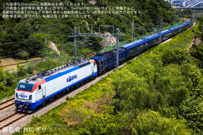 【Korail】レールクルーズヘラン2号編成が試運転 を実施を不明で撮影した写真