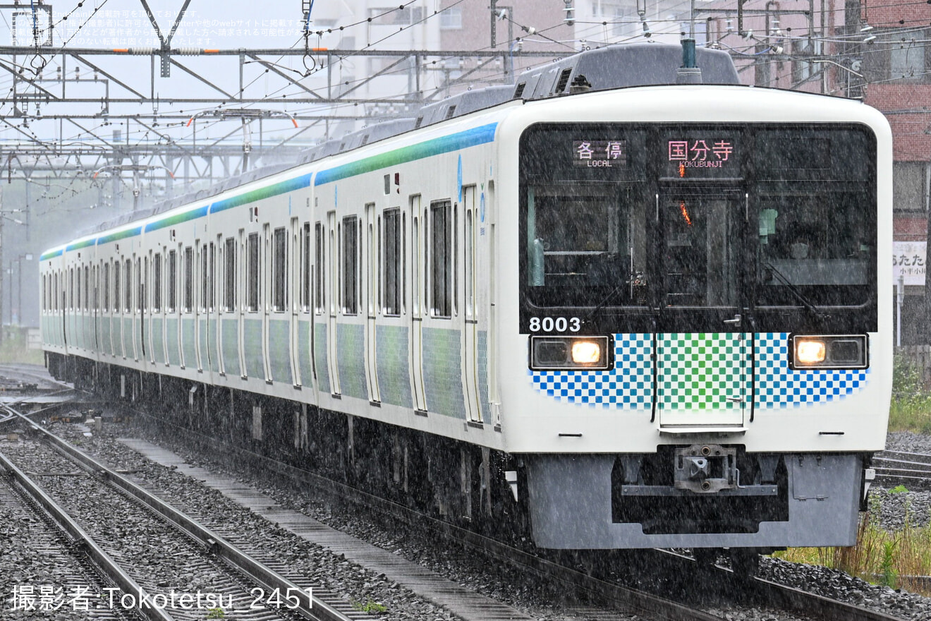 【西武】8000系8103F(サステナ車両初号編成)が営業運転開始の拡大写真