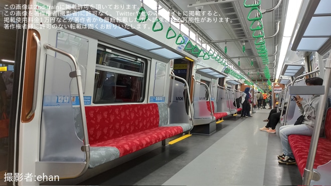 【KCI】CRRC(中国中車)製KCI向け新型車両SFC-120-V系電車が営業運転開始を不明で撮影した写真