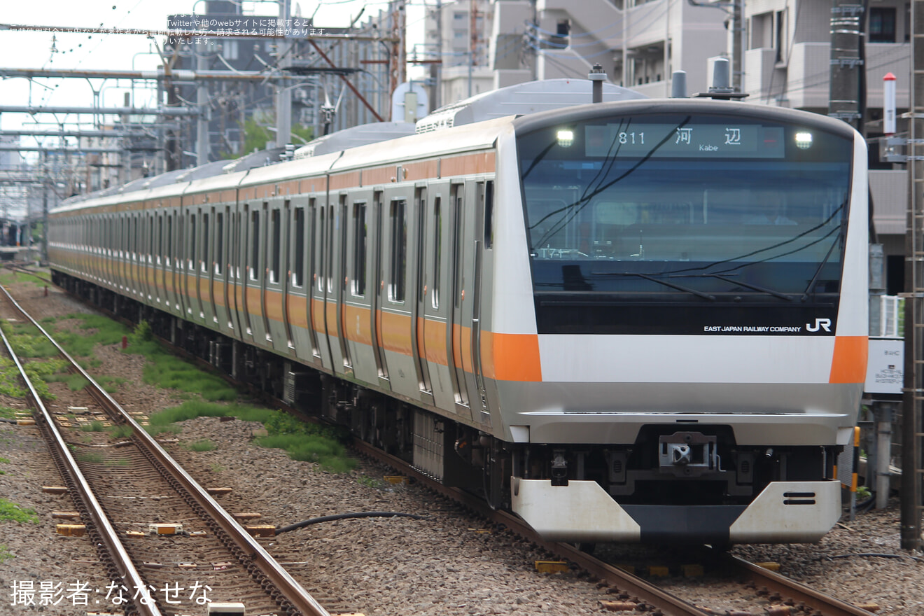 【JR東】３月より離脱していたE233系トタT71編成が営業運転に復帰の拡大写真