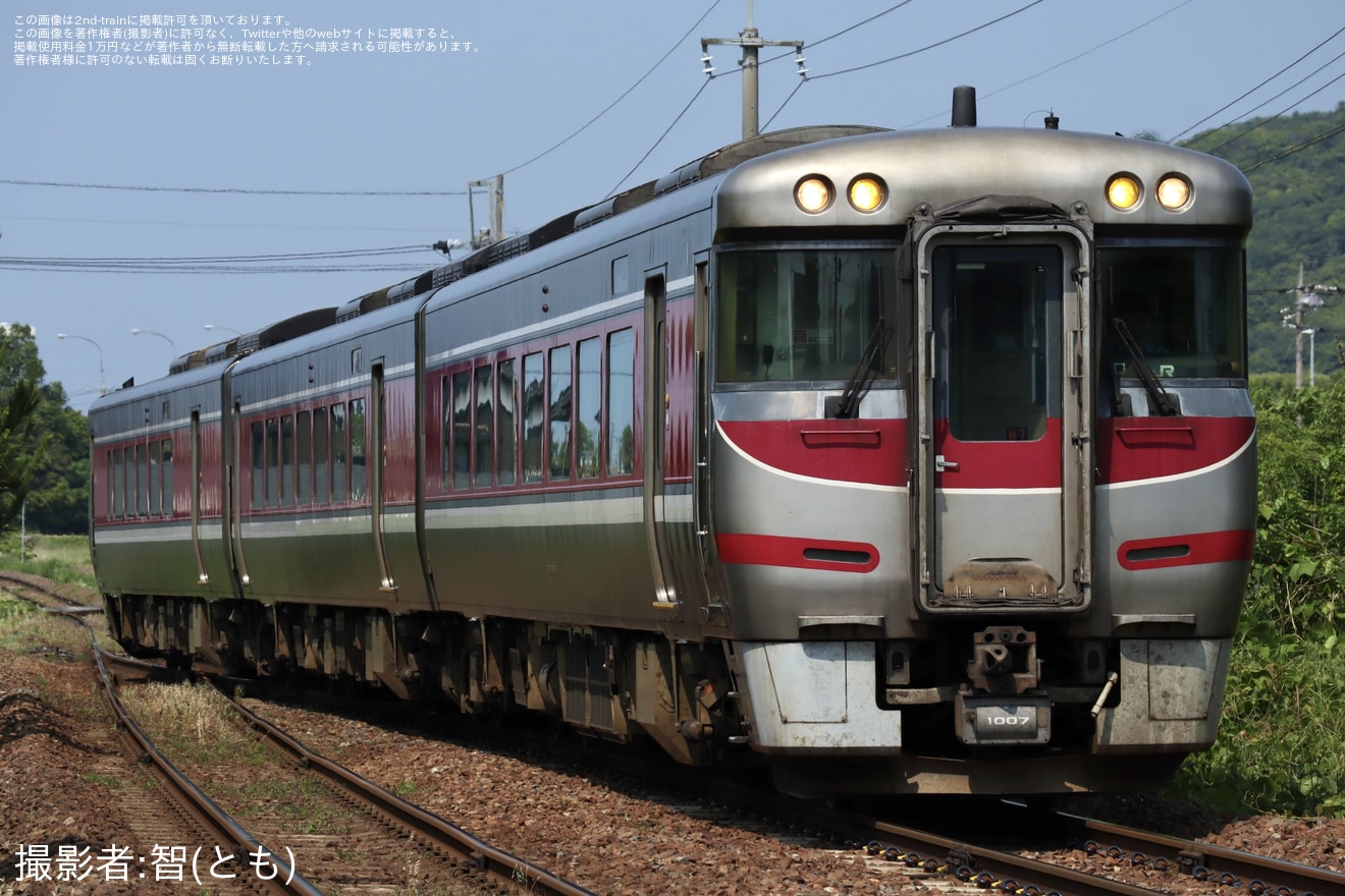【JR西】キハ189系H7編成後藤総合車両所入場回送(202506)の拡大写真
