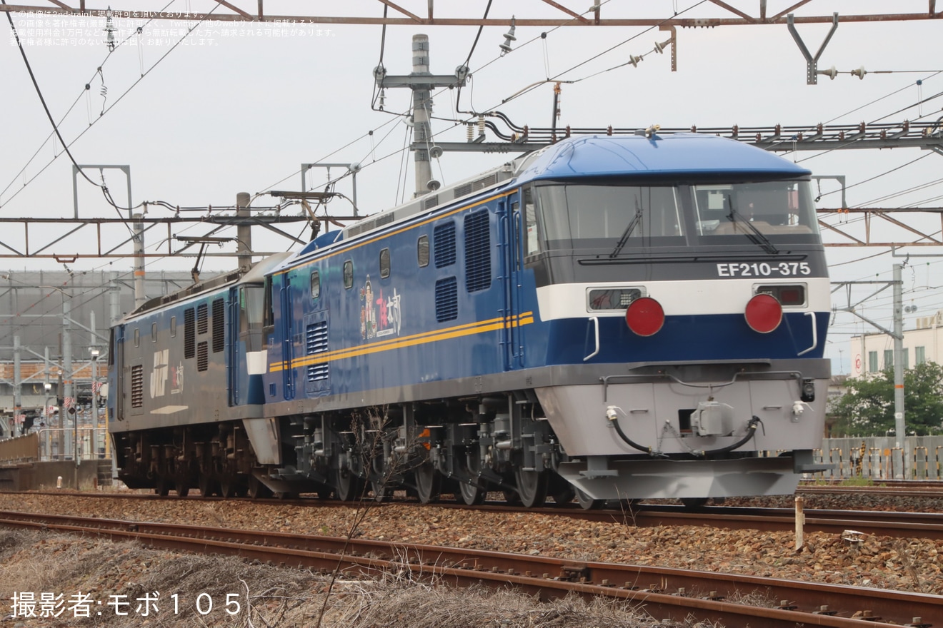 【JR貨】EF210-375甲種輸送の拡大写真