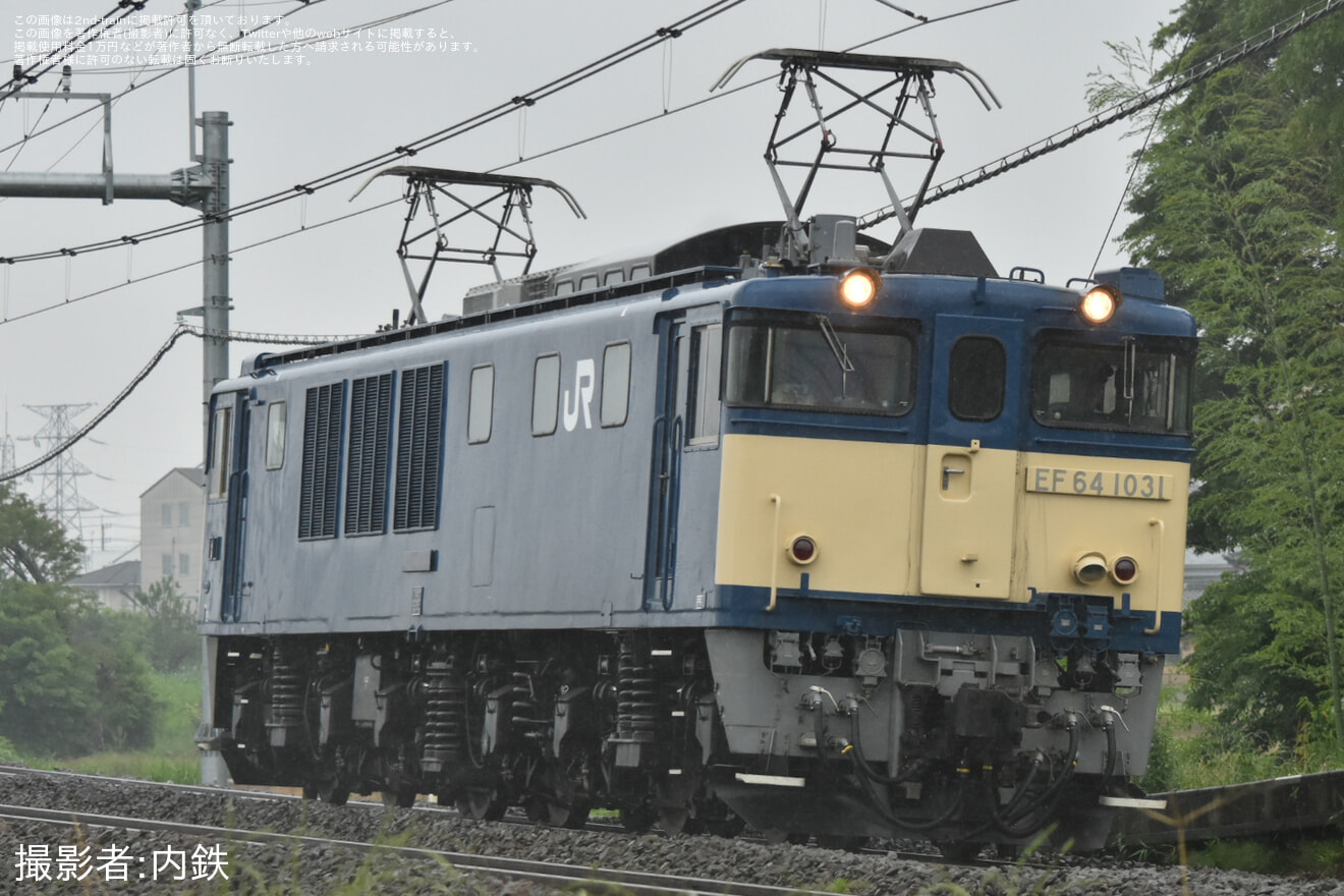 【JR東】EF64-1031返却回送(2025年6月3日)の拡大写真