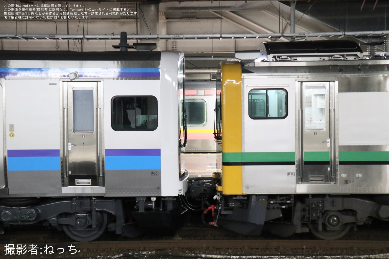 【JR東】E131系800番台(N1編成)が新潟車両センターから配給輸送の拡大写真