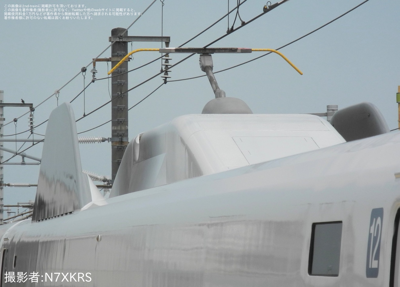 【JR海】N700A(スモールA) X77編成浜松工場出場試運転の拡大写真