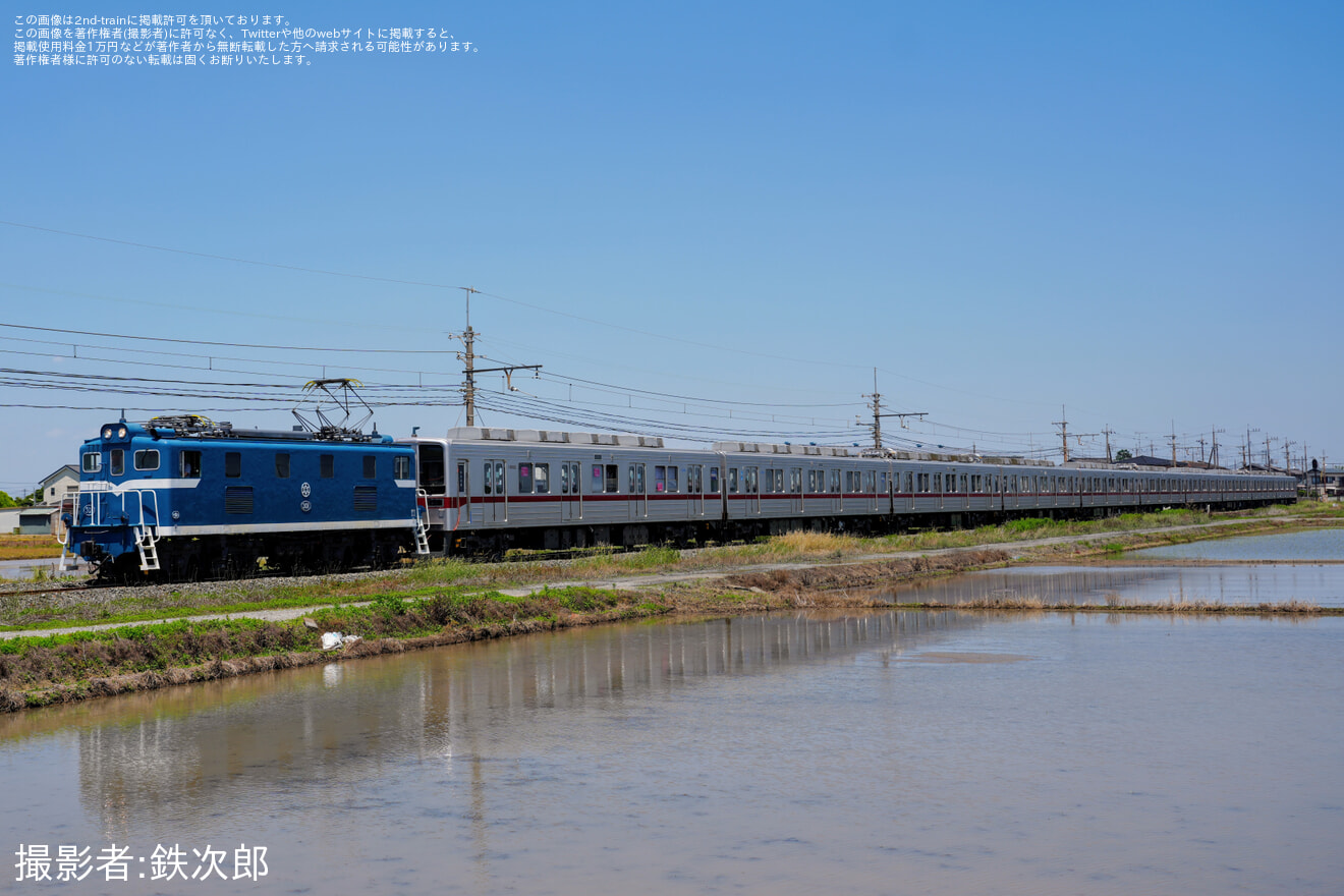 【東武】10030型11032F南栗橋出場回送の拡大写真