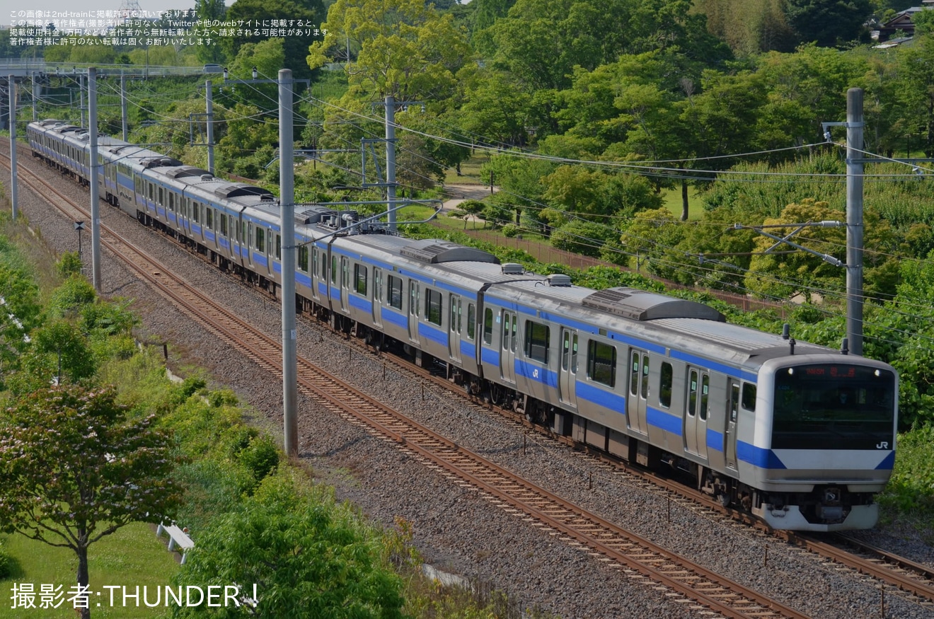 【JR東】E531系K404編成が大宮総合車両センター東大宮センターから返却回送の拡大写真