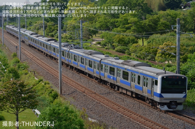 【JR東】E531系K404編成が大宮総合車両センター東大宮センターから返却回送を不明で撮影した写真