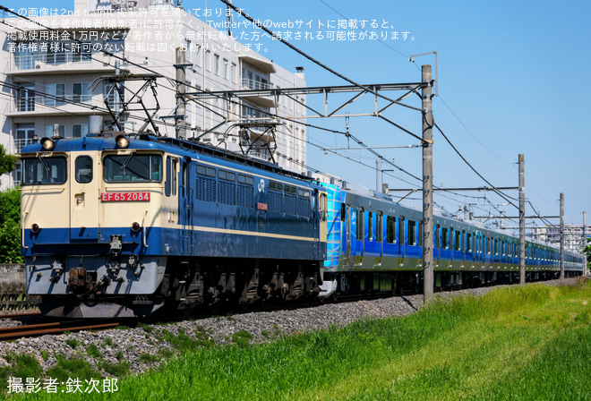 熊谷～行田間で撮影された【東臨】71-000形Z12編成J-TREC新津事業所出場甲種輸送