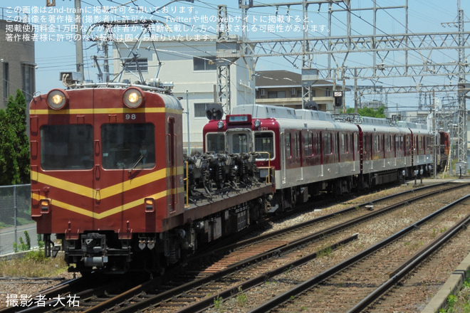 八木西口駅で撮影された【近鉄】6020系C71五位堂検修車庫出場回送