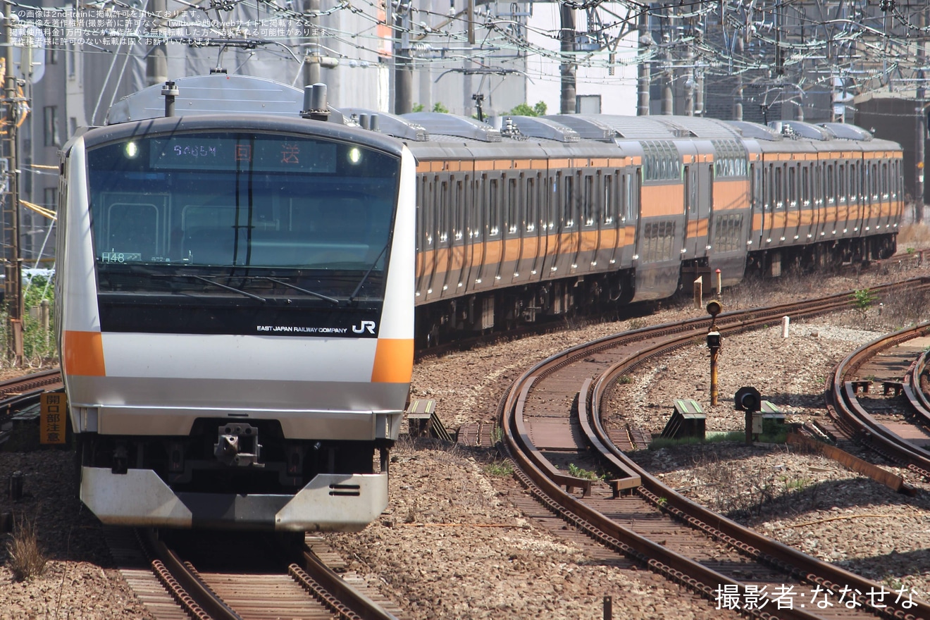 【JR東】E233系トタH48編成 東京総合車両センター出場(2025)の拡大写真