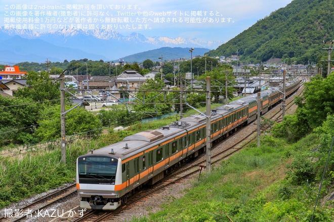 【JR東】E233系T10編成長野総合車両センター出場回送(202506)を不明で撮影した写真