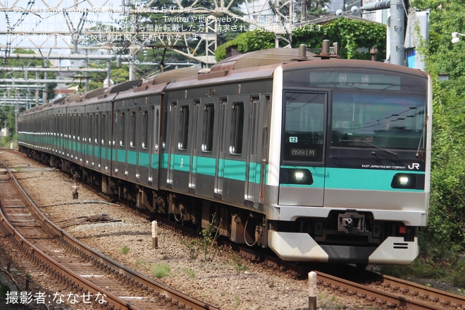 原宿駅で撮影された【JR東】E233系マト12編成 東京総合車両センター入場