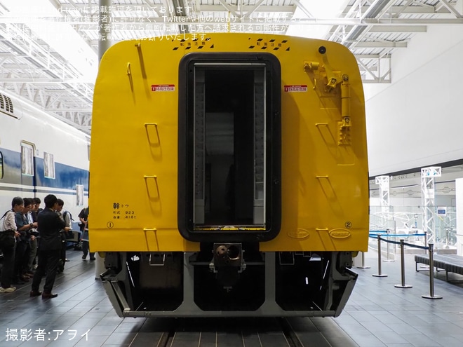 【JR海】「ドクターイエロー(T4編成)搬入イベント」開催をリニア・鉄道館で撮影した写真