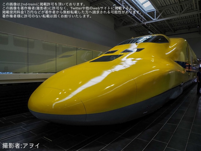 【JR海】「ドクターイエロー(T4編成)搬入イベント」開催をリニア・鉄道館で撮影した写真