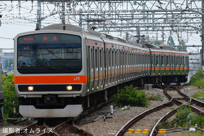 高尾駅で撮影された【JR東】E231系ケヨMU8編成使用 乗務員訓練