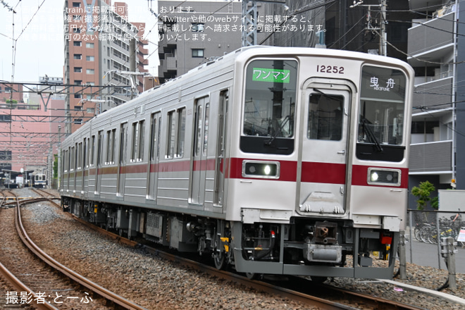 亀戸～亀戸水神間で撮影された【東武】10030型11252Fが亀戸線での営業運転を開始