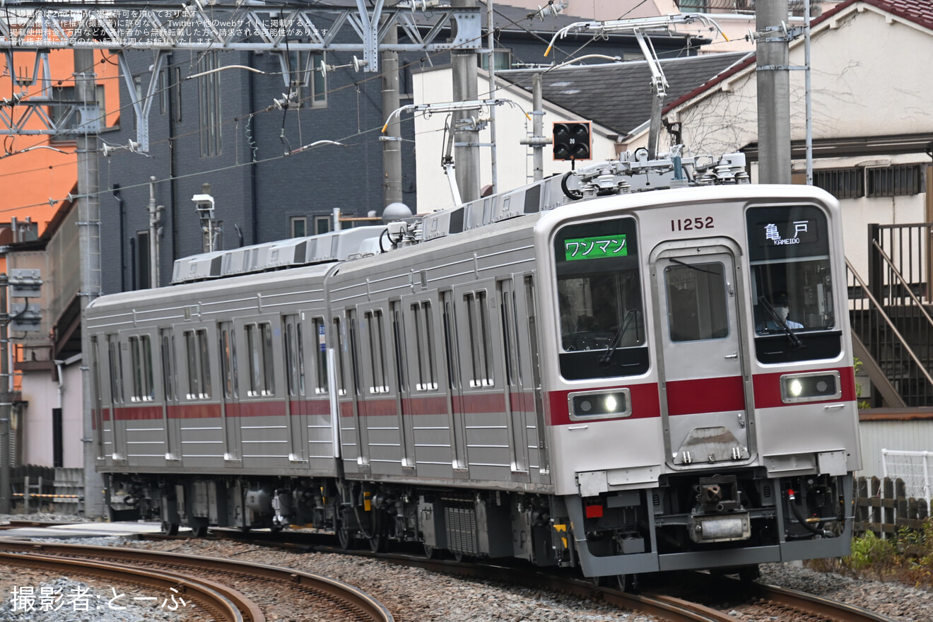 【東武】10030型11252Fが亀戸線での営業運転を開始の拡大写真