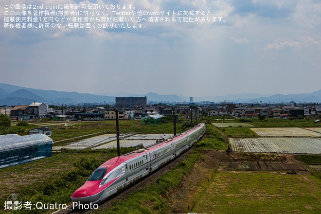 【JR東】E6系Z1編成山形新幹線区間へ入線を不明で撮影した写真