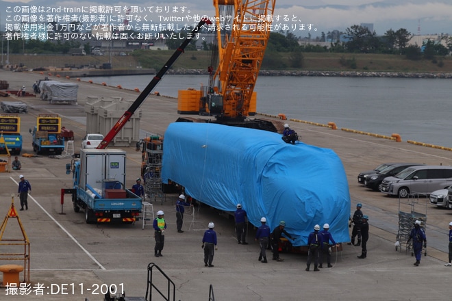 【JR海】ドクターイエロー(T3編成)が陸上げ
