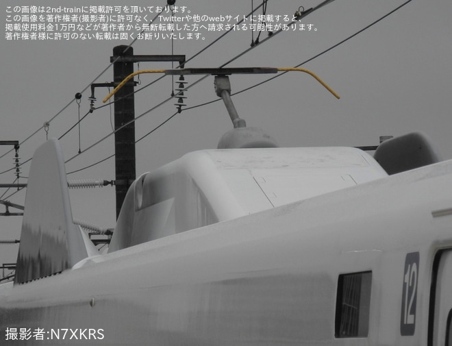 【JR海】N700A(スモールA) X79編成浜松工場出場試運転を不明で撮影した写真