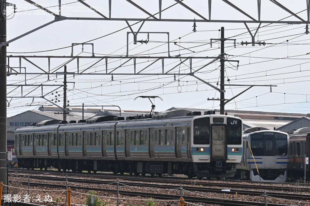 【JR東】211系N308編成長野総合車両センター入場の拡大写真