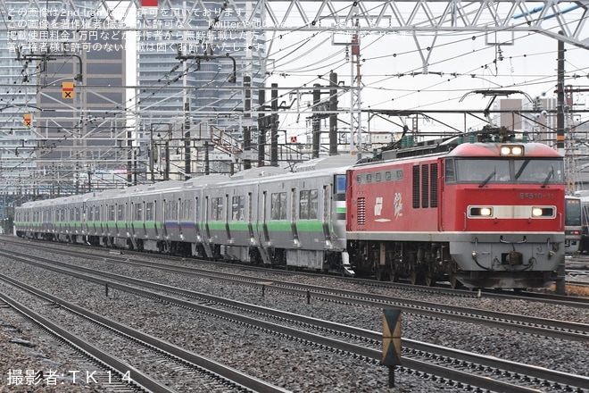 【JR北】733系B‐4105編成+B-4205編成+B-4106編成+B-4206編成甲種輸送